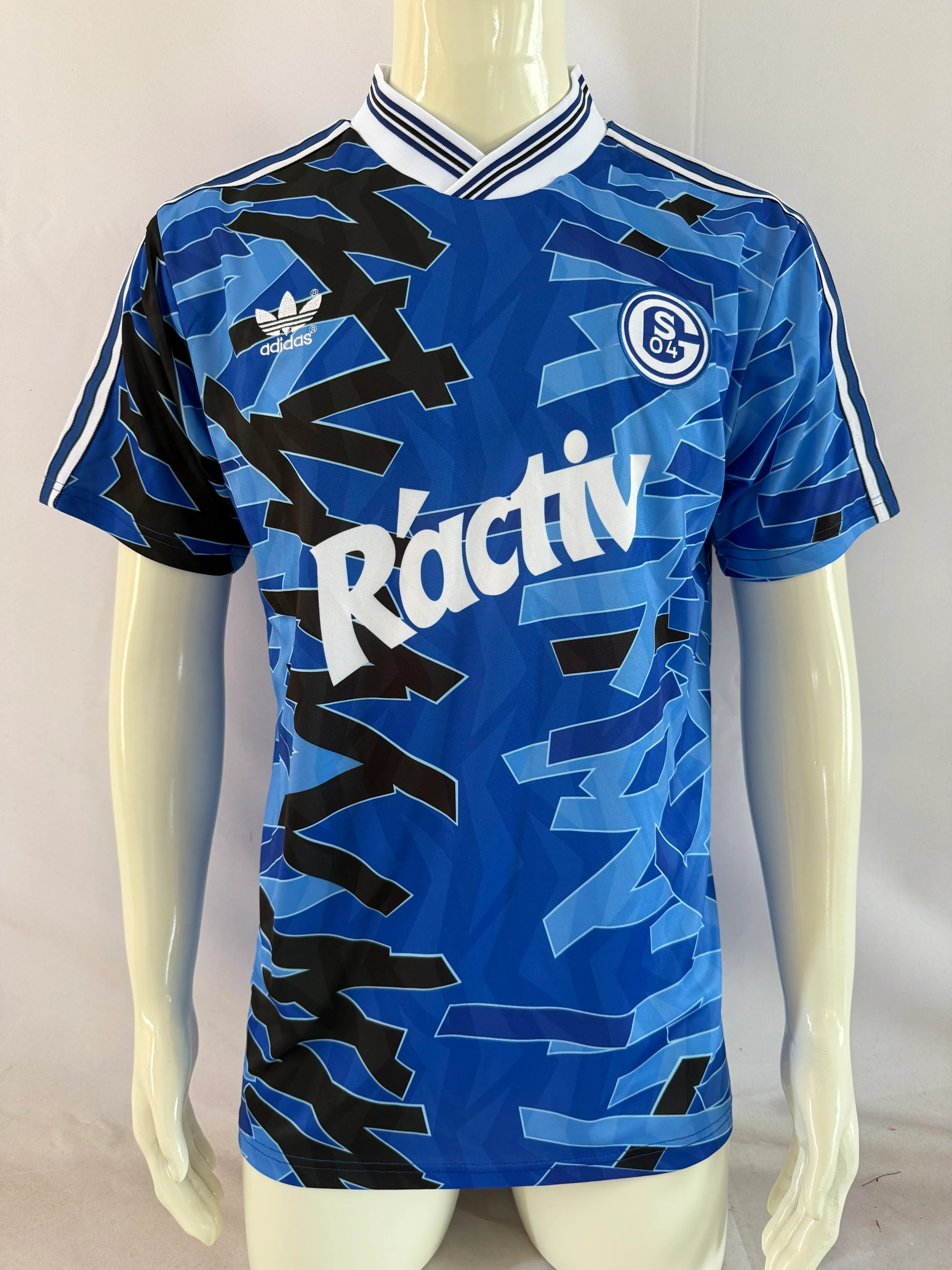 1992/1993 Retro Schalke 04 Heim Fußballtrikot 1:1 Thai-Qualität
