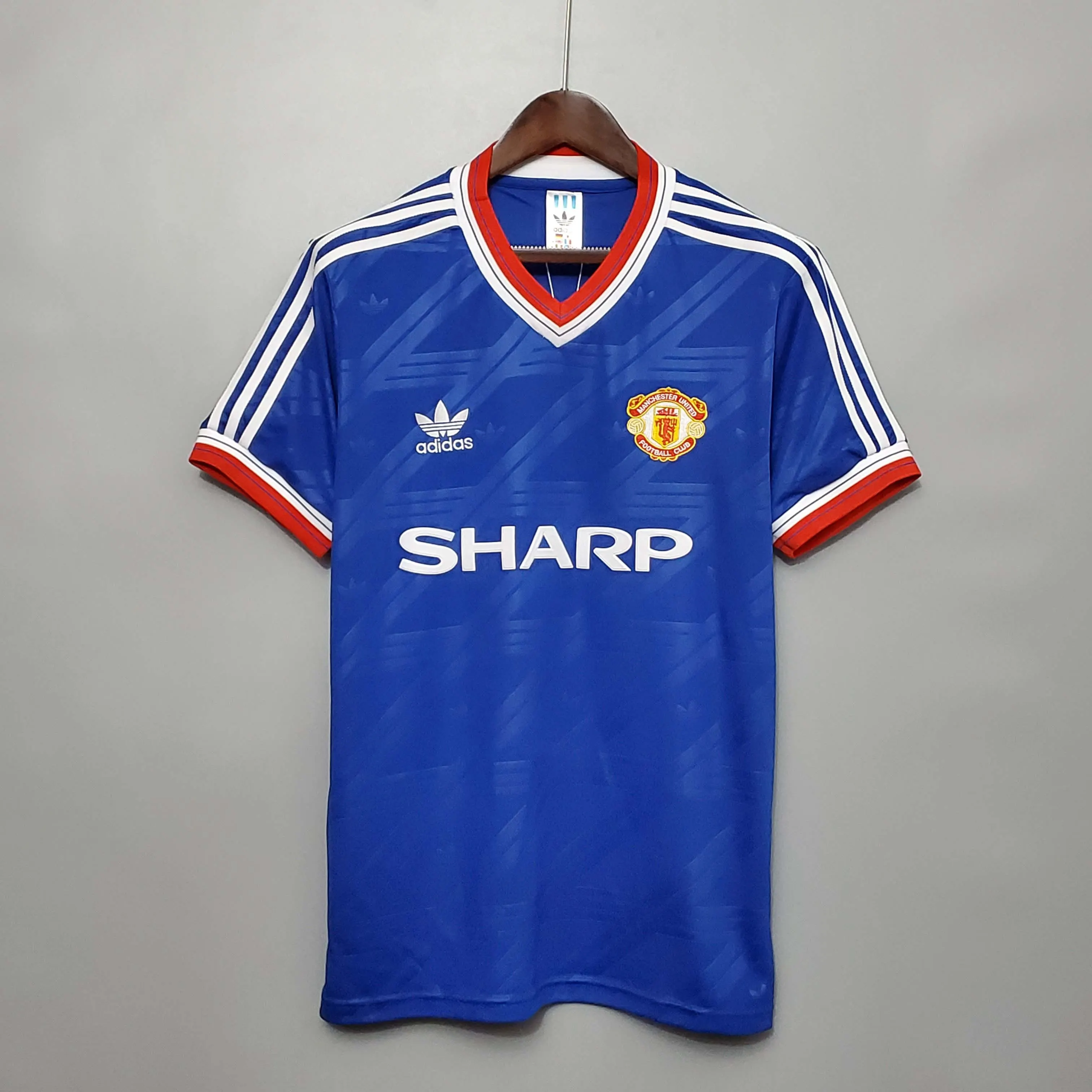 1986/1988 Ретро Manchester United Третья Гостевая Футбольная футболка Тайское качество 1:1