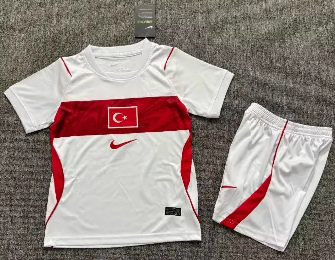 2026 Turchia Casa Maglia da calcio Qualità thai 1:1 Taglia bambino