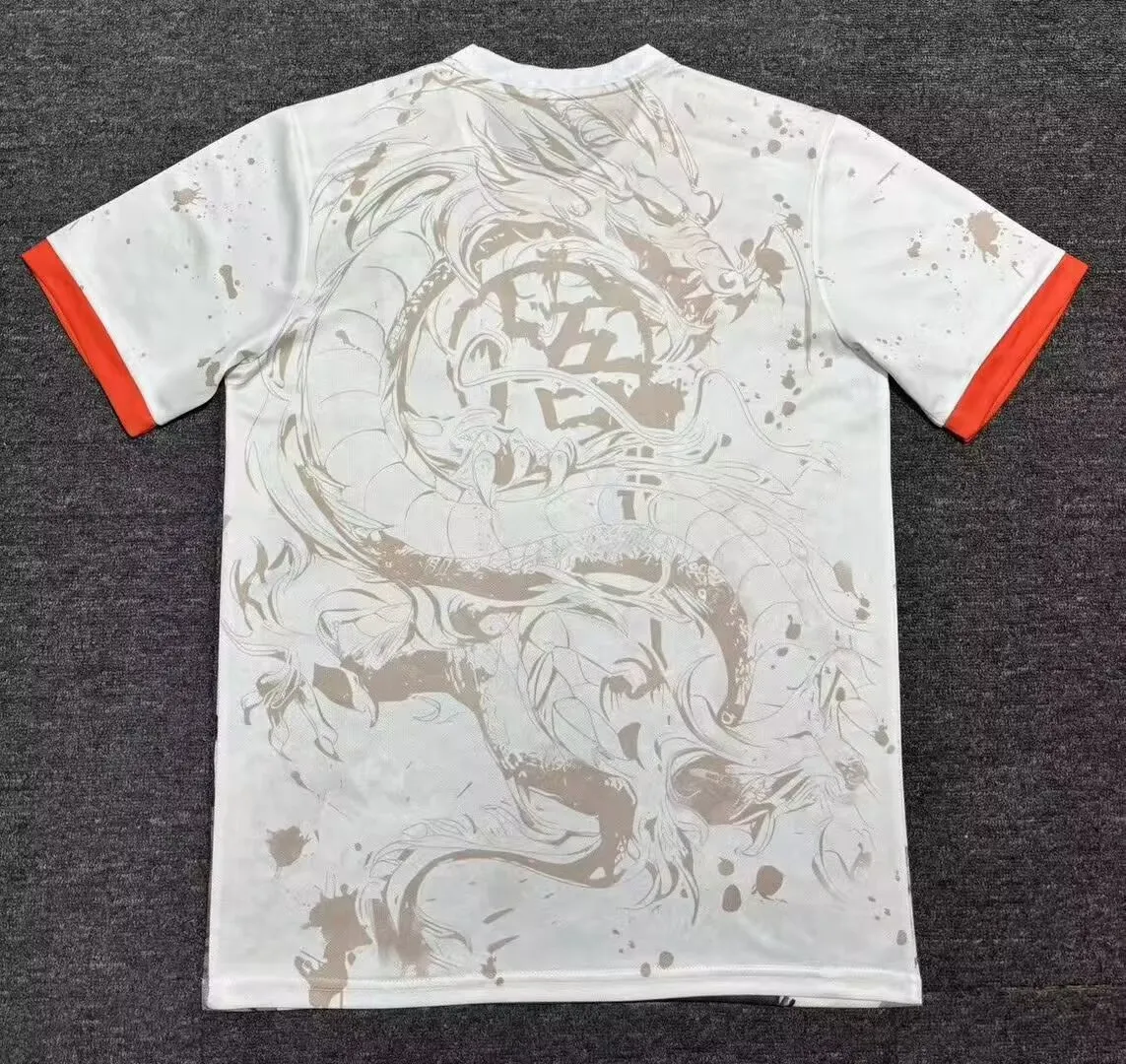 2025/2026 Japan Goku Orange Saiyan White Football Jersey 1:1 Thailand Quality - Image 2