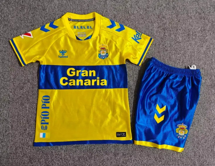 2026/2027 UD Las Palmas Local Camiseta de fútbol 1:1 Calidad tailandesa Talla infantil