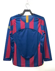 2005/2006 Rétro Manches longues Barcelona Domicile Maillot de football UEFA Ligue des champions Qualité thaï 1:1 – Image 3