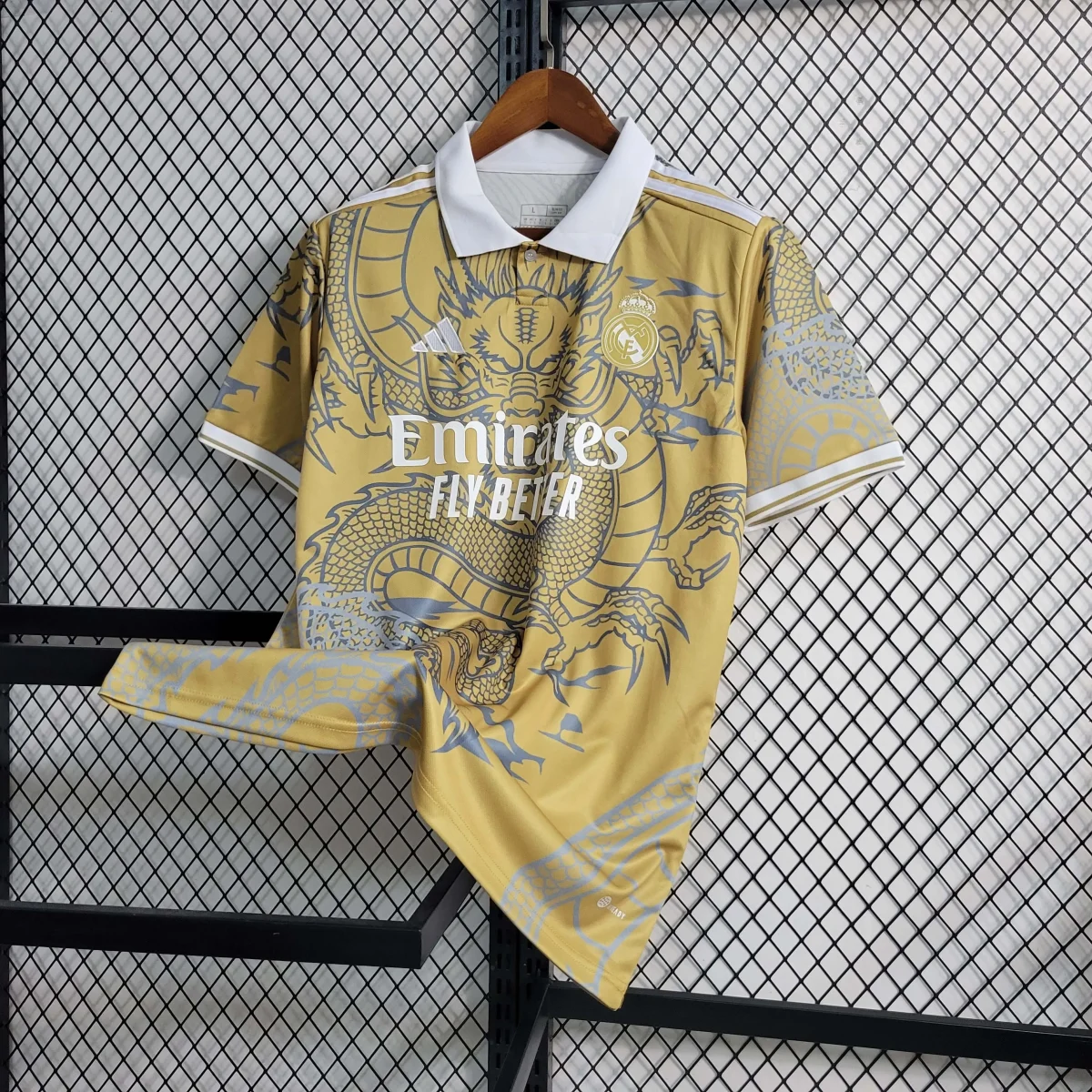 2023/2024 Real Madrid Chinese Gold Dragon Футбольная футболка — изображение 4