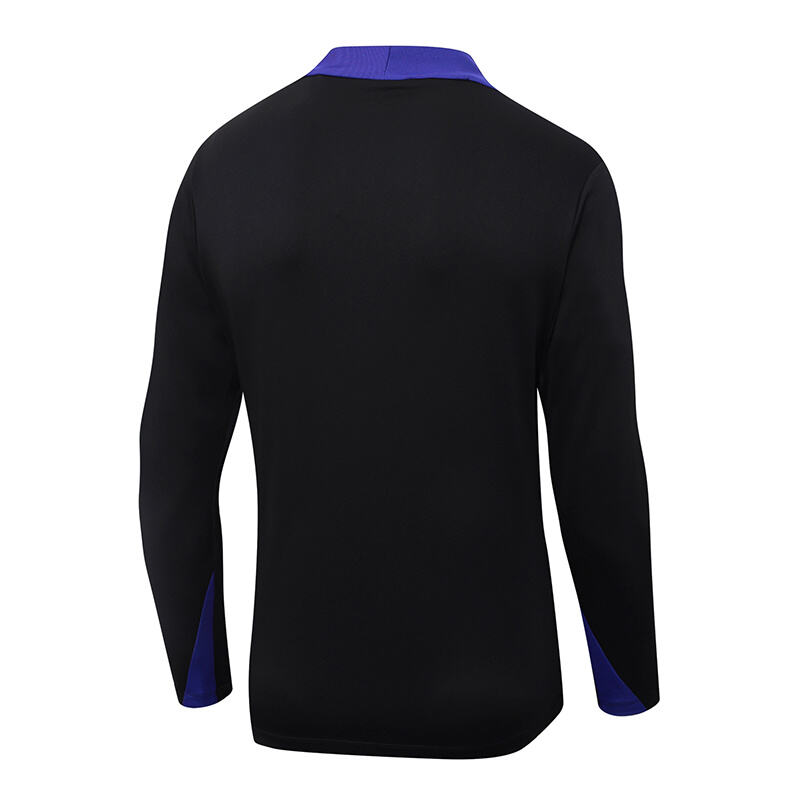 2025/2026 Barcelona Half-Pull Training Suit Black joint edition Jersey Set - Image 5