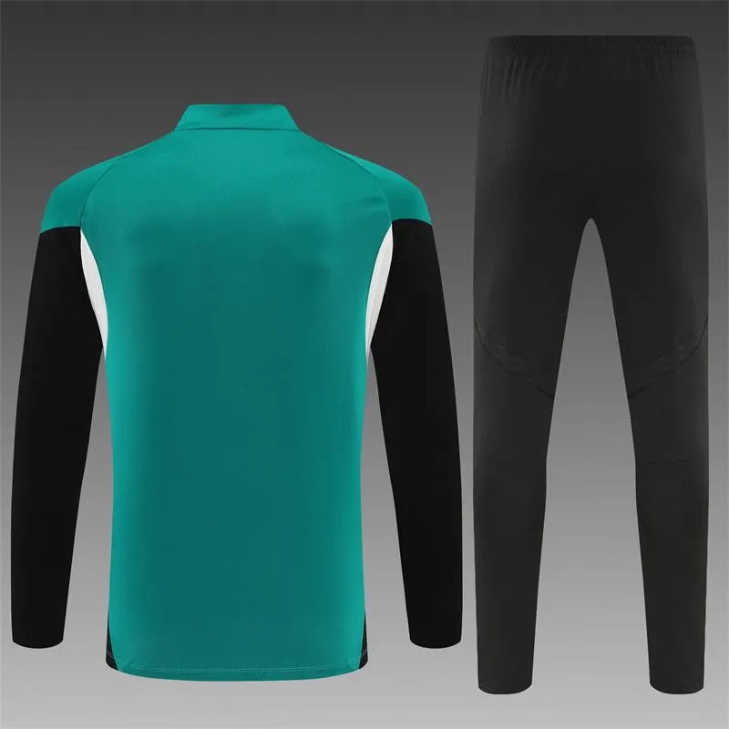2025-2026 Liverpool Half-Pull Training Suit green Jersey 1:1 Thai Quality Set - Image 3