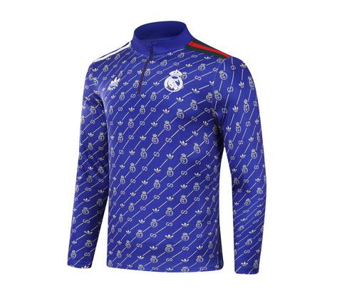 2024/2025 Real Madrid Royal Violet Collaboration model Survêtement demi-zip Maillot de football Qualité thaï 1:1 Ensemble – Image 3