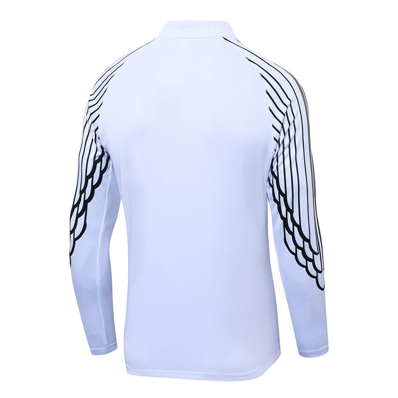 2025/2026 Psg Paris Saint-Germain Agasalho meia-ziper Branco Conjunto - Image 4