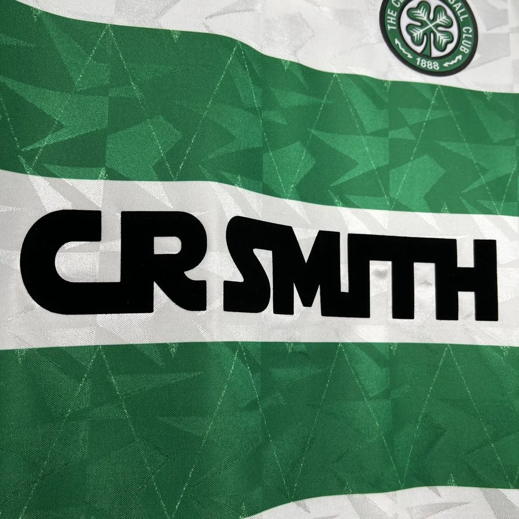 1989/1991 Ретро Celtic Домашняя Футбольная футболка Тайское качество 1:1 — изображение 6
