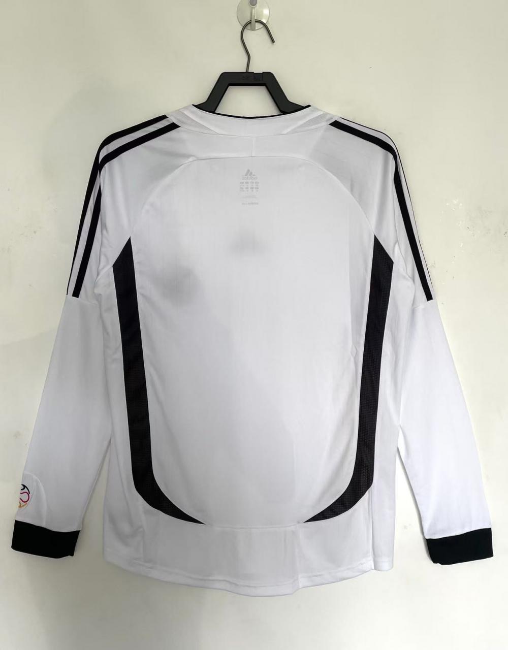 2006 Retrô Manga longa Alemanha Casa Camisa de futebol Qualidade tailandesa 1:1 - Image 2