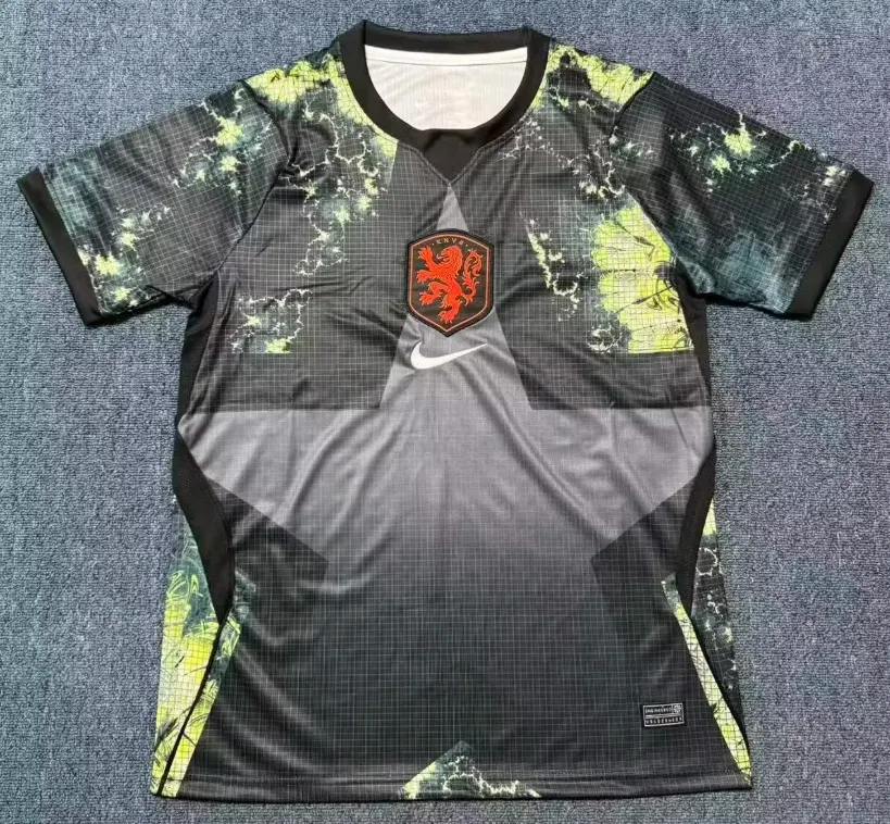 2026 Paesi Bassi Nazionale Portiere Nero Maglia da calcio Qualità thai 1:1
