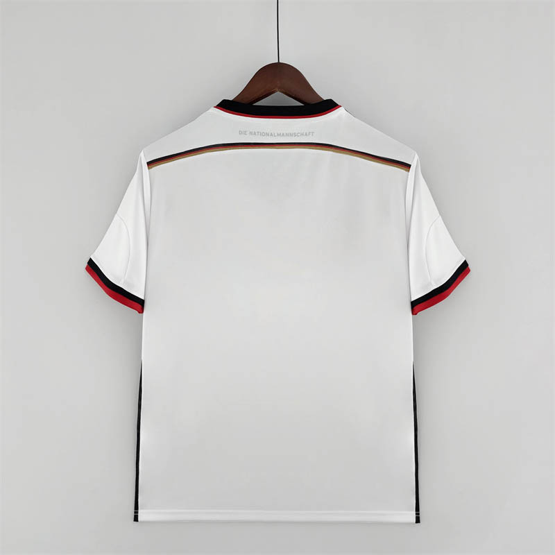 2014 Retro Germany Home Soccer Jersey - Image 3