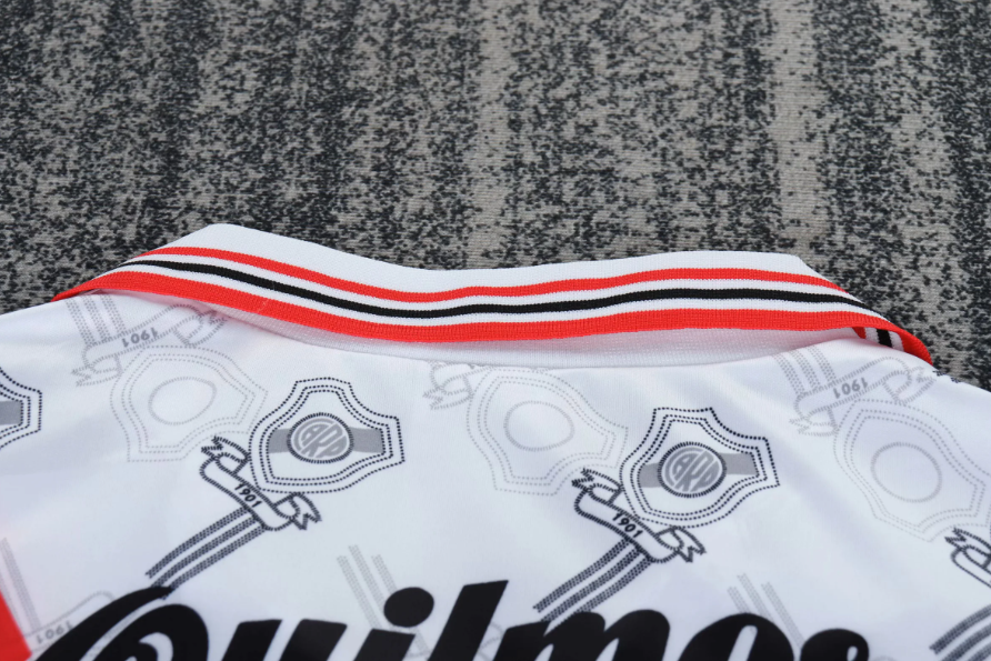1996/1997 Retrô River Plate Casa Camisa de futebol Qualidade tailandesa 1:1 Tamanho infantil - Image 4