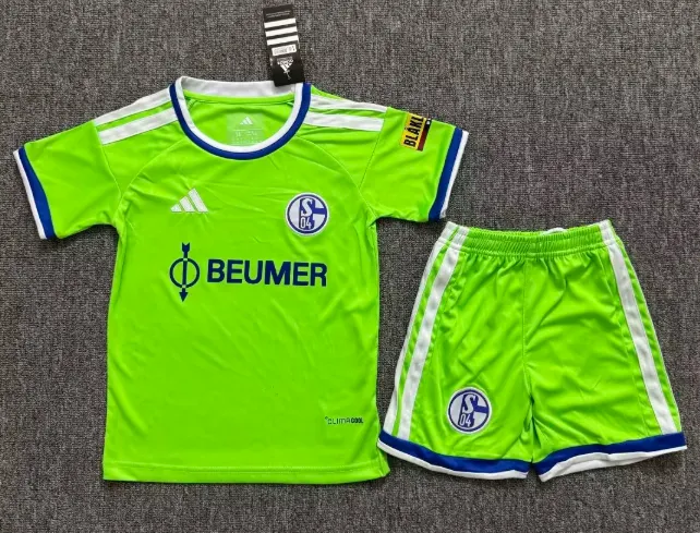 2026/2027 Schalke 04 Drittes Auswärts Fußballtrikot 1:1 Thai-Qualität Kindergröße