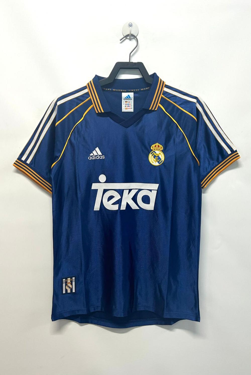 1998/2000 Retro Real Madrid Üçüncü Deplasman Futbol forması 1:1 Tayland kalitesi