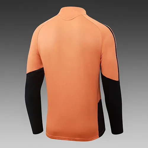 2026/2027 Arsenal Half-Pull Training Suit Orange with black sleeves Football Shirt 1:1 Thai Quality Set - Image 5