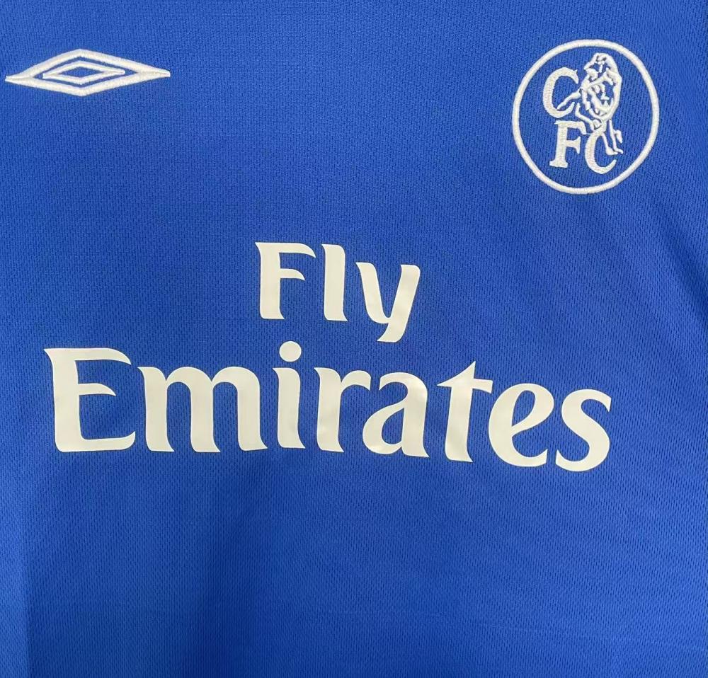 2003-2005 Ретро Chelsea Домашняя Футбольная футболка Тайское качество 1:1 — изображение 6