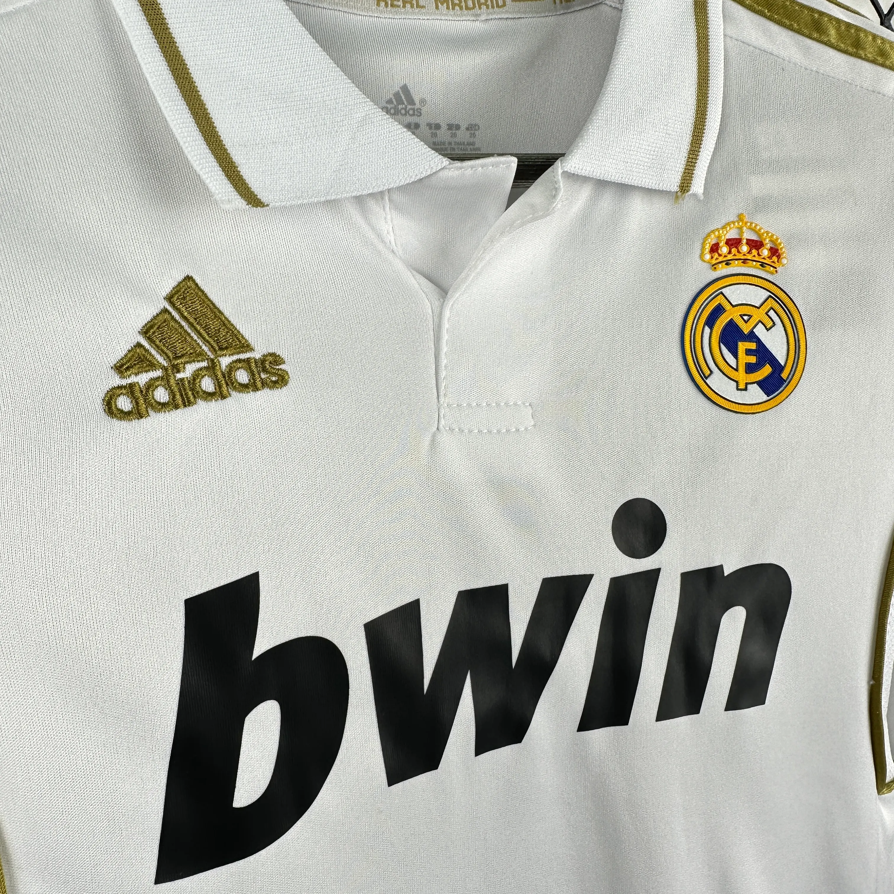 2011/2012 Retro Long Sleeve Real Madrid Home Football Shirt 1:1 Thai Quality Kids Size - Image 5