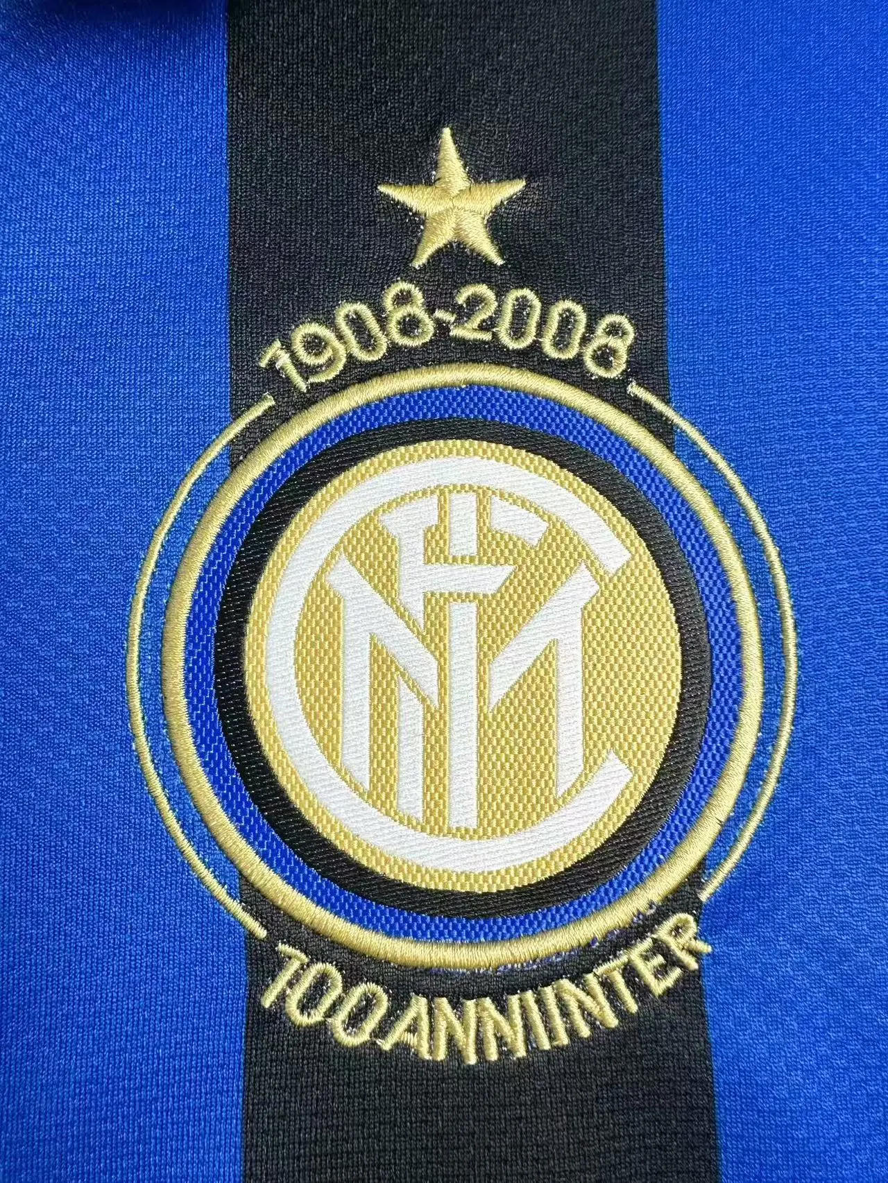 2007/2008 Retro Inter Milan Domowa Euro Koszulka piłkarska Jakość tajska 1:1 - obrazek 7