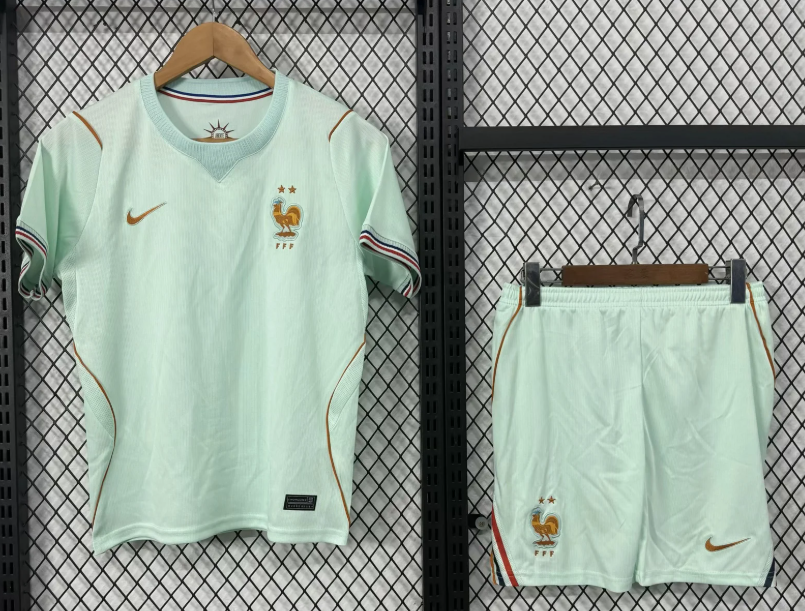 2026 Francia Trasferta Maglia da calcio Qualità thai 1:1 Taglia bambino