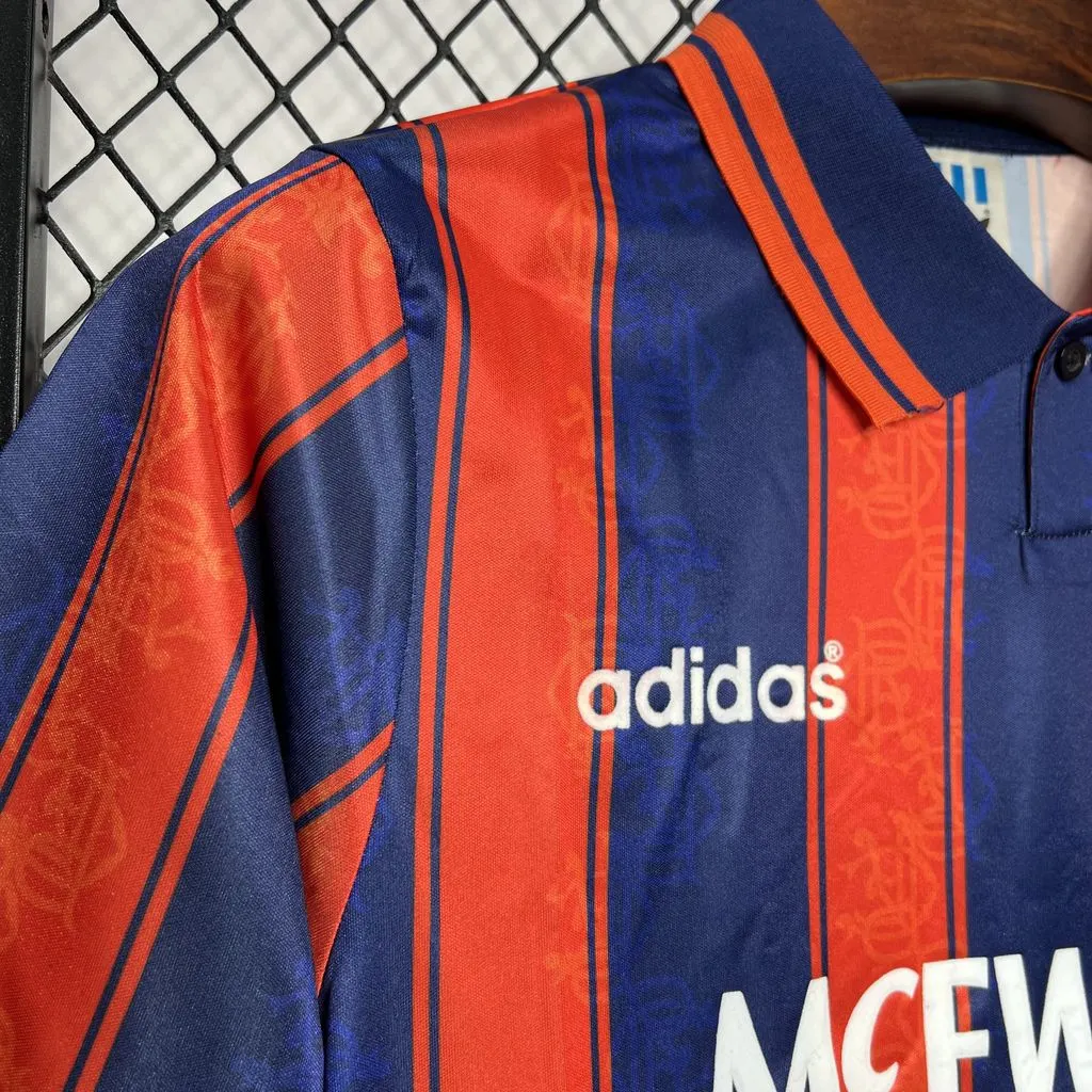 1993/1994 Retro Rangers Auswärts Fußballtrikot 1:1 Thai-Qualität – Bild 5