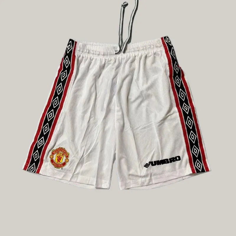 1998/1999 Retro Manchester United İç saha Şort 1:1 Tayland kalitesi