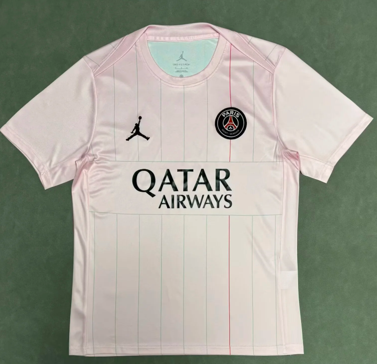 2025/2026 Psg Paris Saint-Germain Тренировочный костюм Розовый Футбольная футболка Тайское качество 1:1