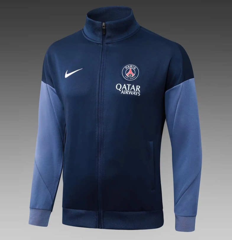 2025/2026 Psg Paris Saint-Germain Half-Pull Training Suit Royal Blue Set - Image 3