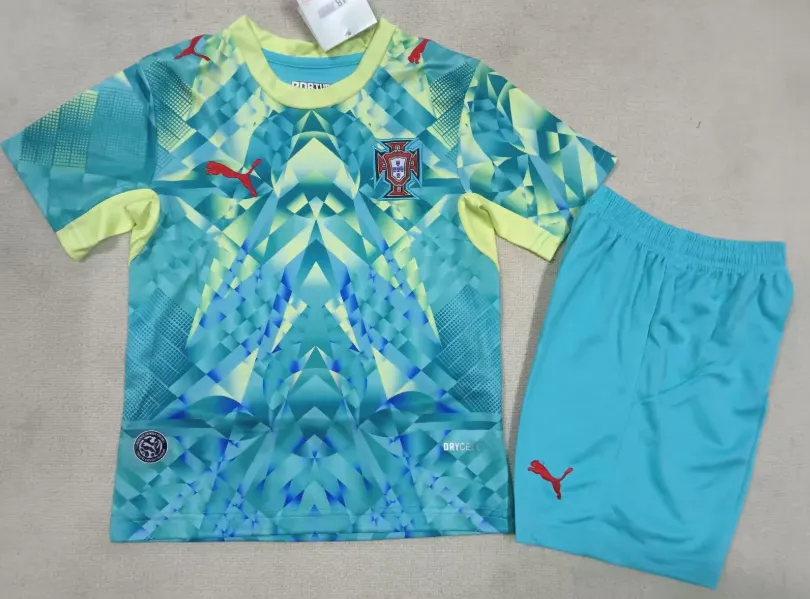 2026 Portugal Goalkeeper Football Jersey 1:1 Thai Quality Kids Size