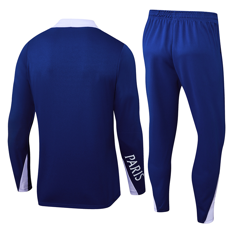 2025/2026 Psg Paris Saint-Germain Half-Pull Training Suit Blue Set - Image 2