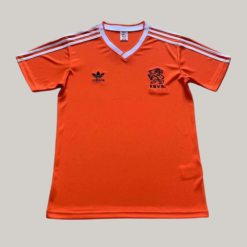 1986 Retrô Países Baixos Casa Camisa de futebol Qualidade tailandesa 1:1