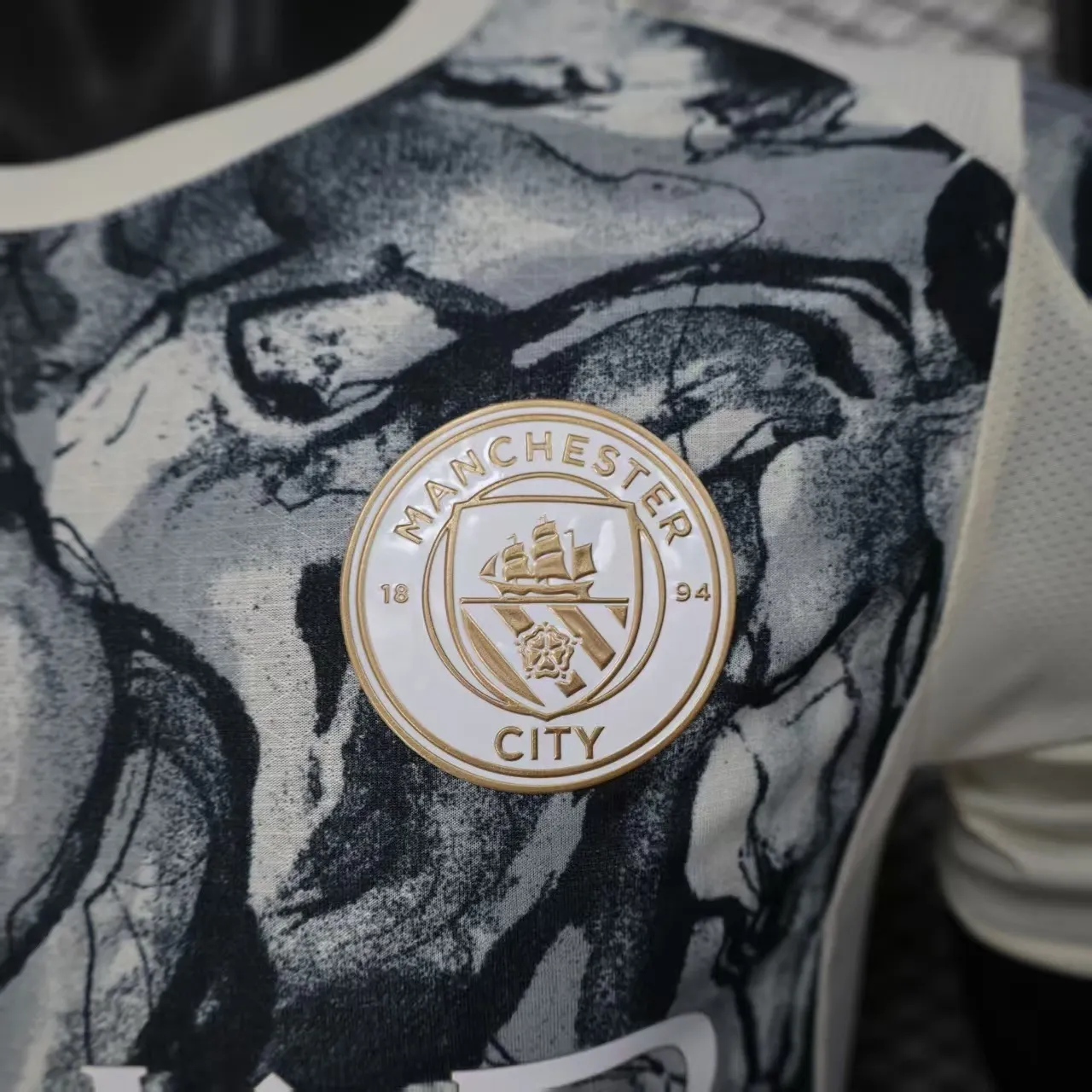2025/2026 Игровая версия Manchester City Серый Специальное издание Футбольная футболка Тайское качество 1:1 — изображение 6