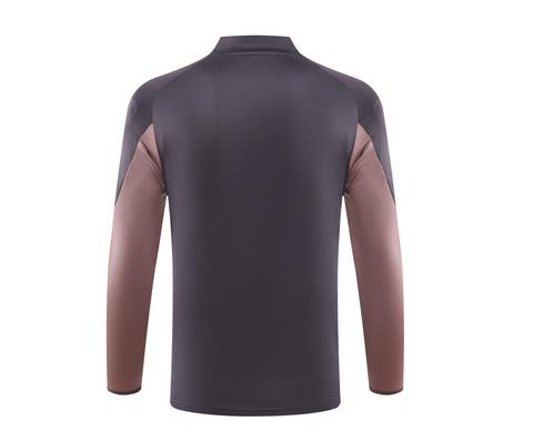 2024/2025 Arsenal Survêtement demi-zip Violet Maillot de football Qualité thaï 1:1 Ensemble – Image 5