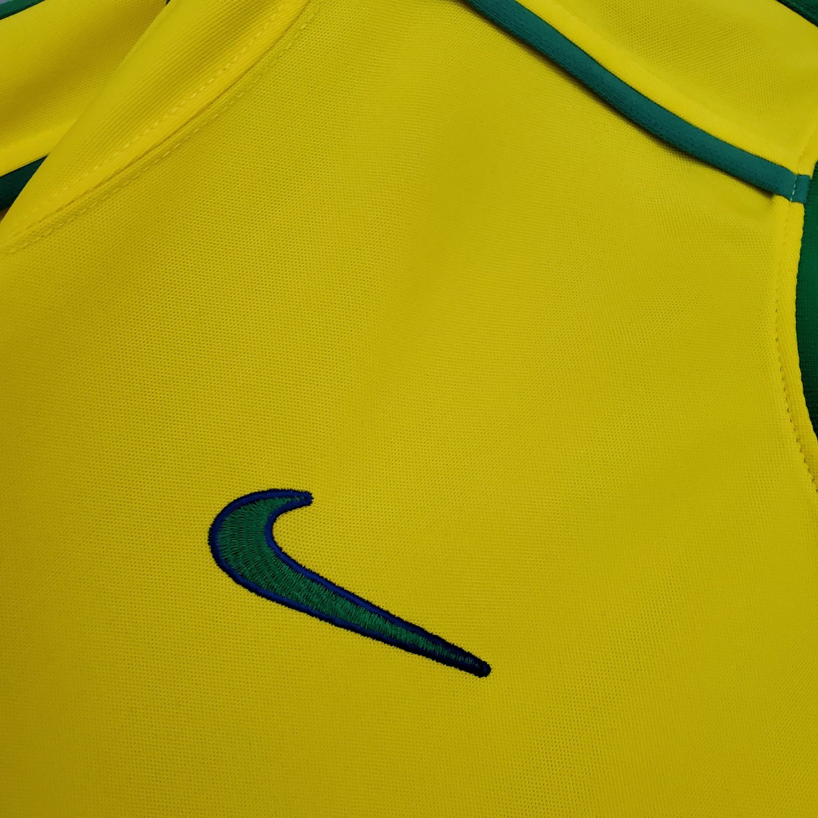 1998 Retro Brazil Soccer Jersey Home - Image 5
