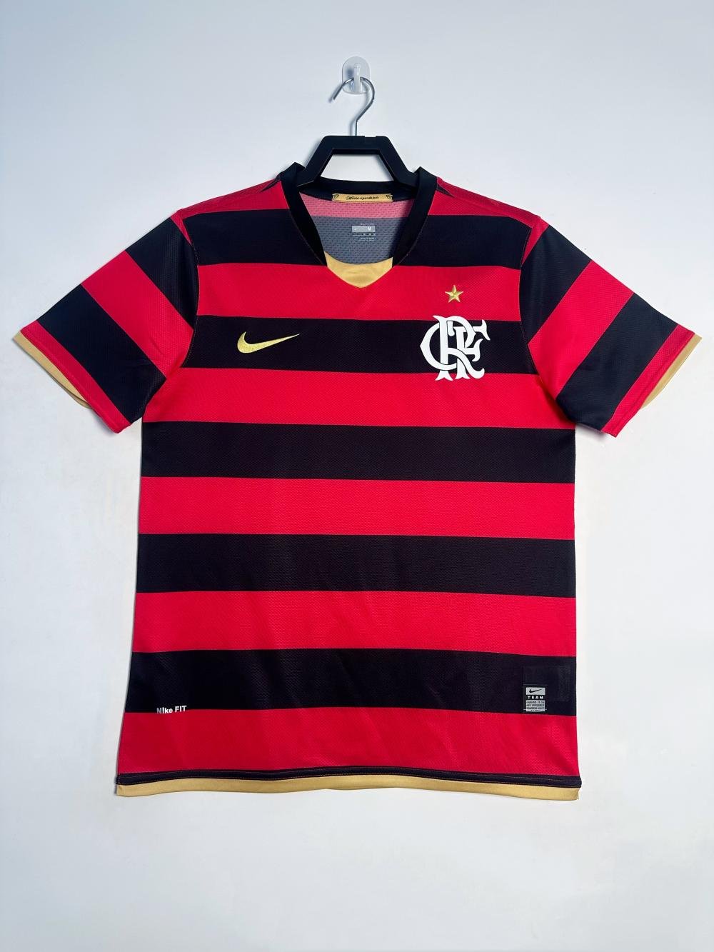 2008 Retrô Flamengo Casa Camisa de futebol Qualidade tailandesa 1:1