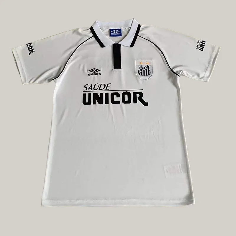 1997/1998 Retro Santos Heim Fußballtrikot 1:1 Thai-Qualität