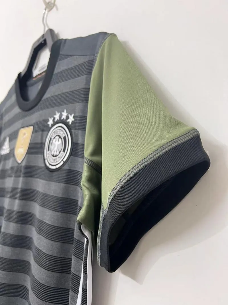 2016 Retro Soccer Jersey Germany Away - Image 4
