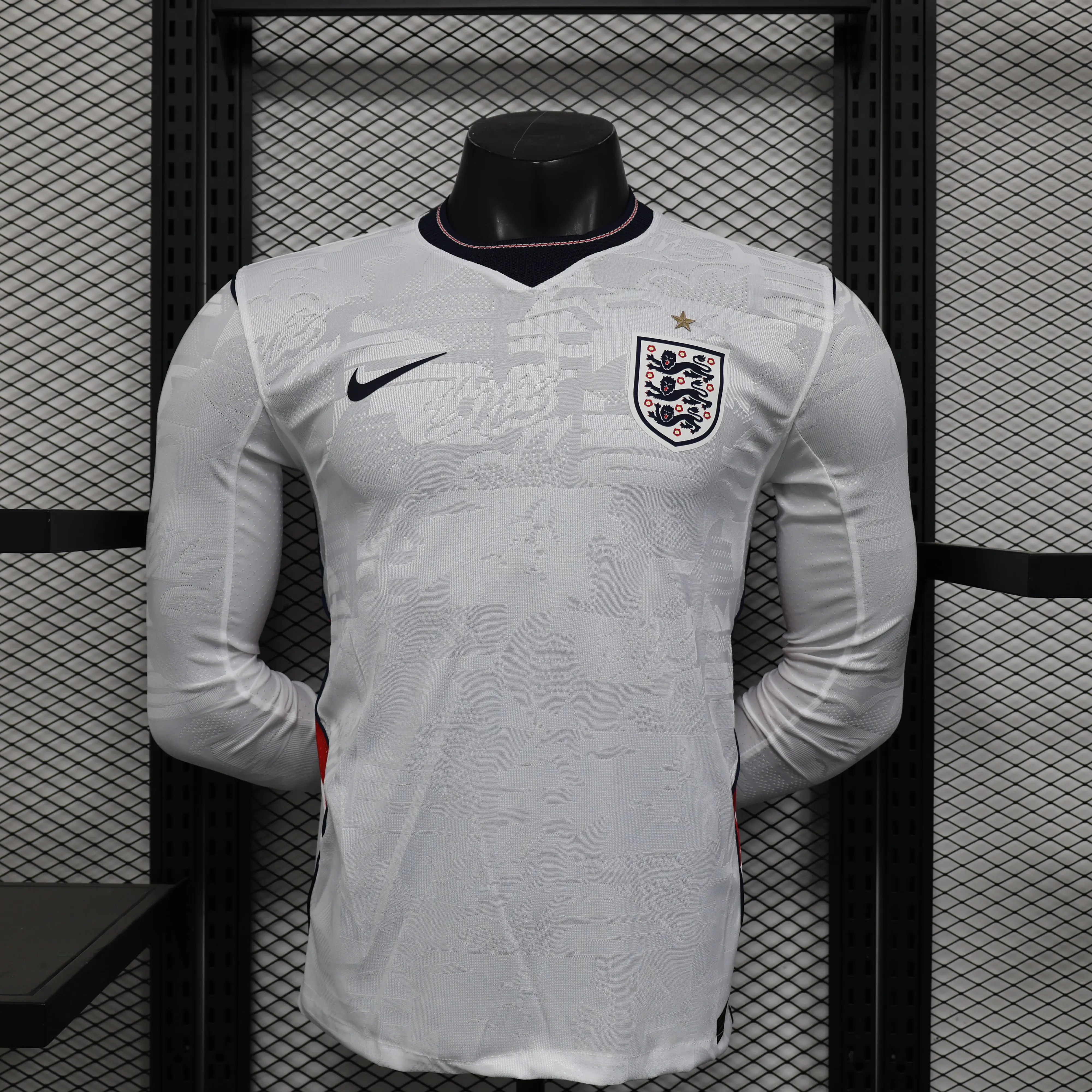 2026-2027 Long Sleeve Player Version England Home Football Jersey 1:1 Thai quality