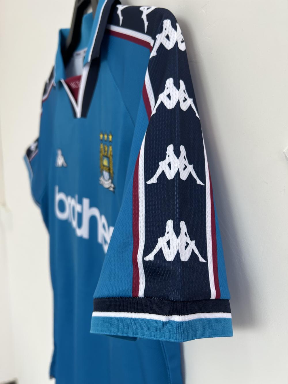 1997-1998 Retro Manchester City Casa Maglia da calcio Qualità thai 1:1 - immagine 7