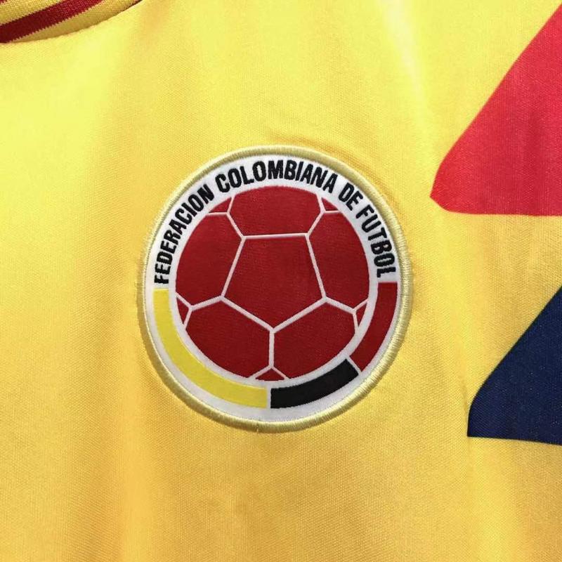 1990 Retro Colombia Home Football Shirt 1:1 Thai Quality - Image 5