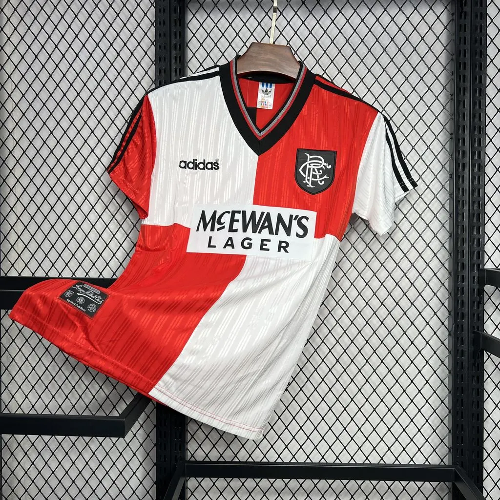 1995/1996 Ретро Rangers Гостевая Футбольная футболка Тайское качество 1:1 — изображение 3