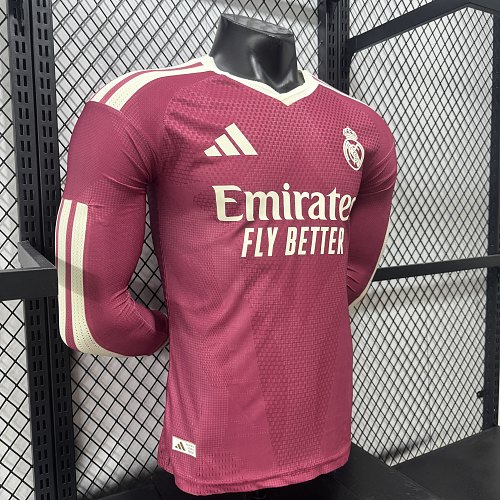 2026/2027 Long Sleeve Player Version Real Madrid Third Away Jersey 1:1 Thai Quality - Image 4