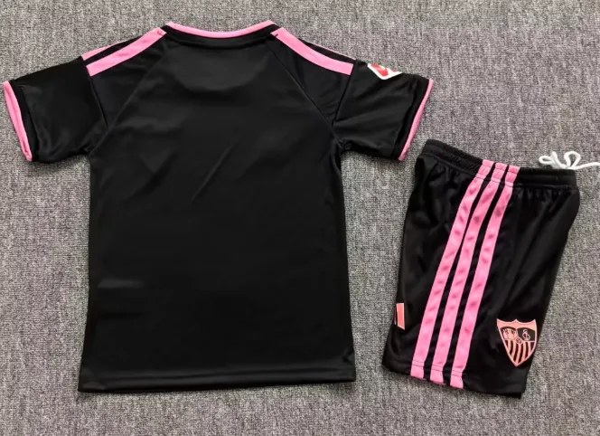 2026/2027 Sevilla Tercera Visitante Camiseta de fútbol Calidad tailandesa 1:1 Talla infantil - Imagen 2