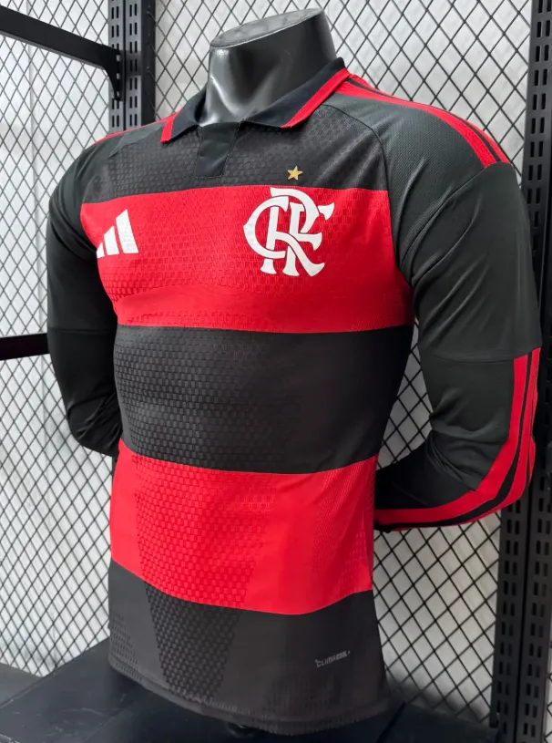 2026/2027 Długi rękaw Wersja zawodnicza Flamengo Domowa Koszulka Jakość tajska 1:1 - obrazek 3