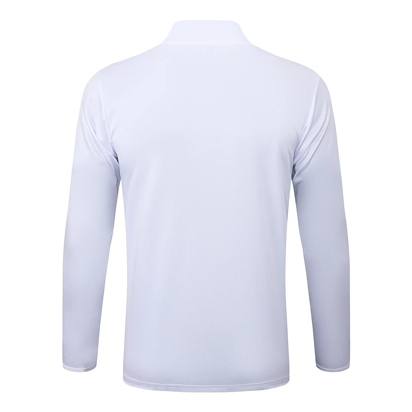 2025-2026 Real Madrid Retro White Half-Pull Training Suit Football Shirt 1:1 Thai Quality Set 02 - Image 4