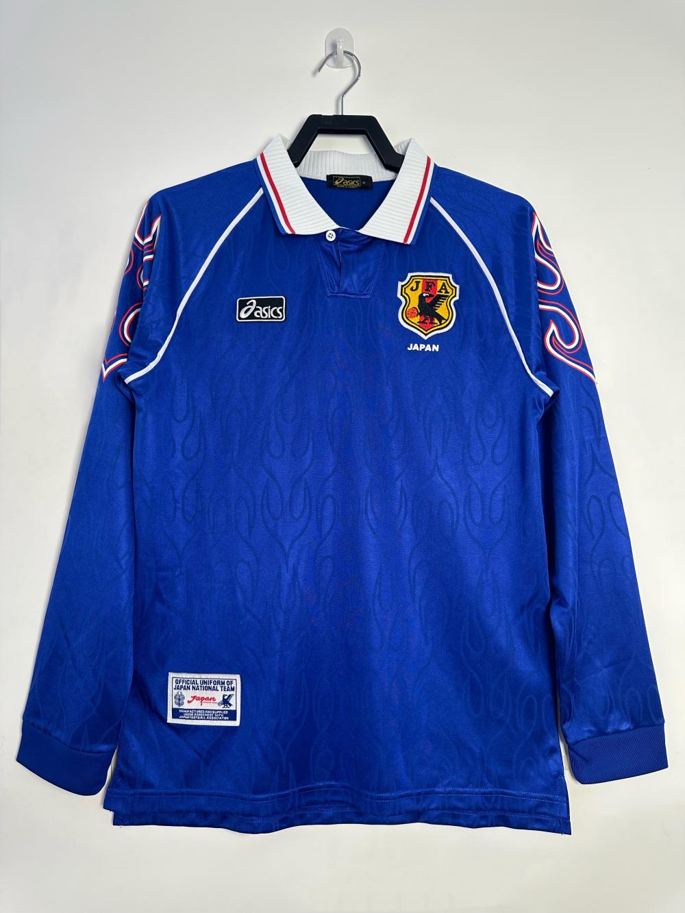 1998 Retro Japón Local Camiseta de fútbol Manga larga 1:1 Calidad tailandesa