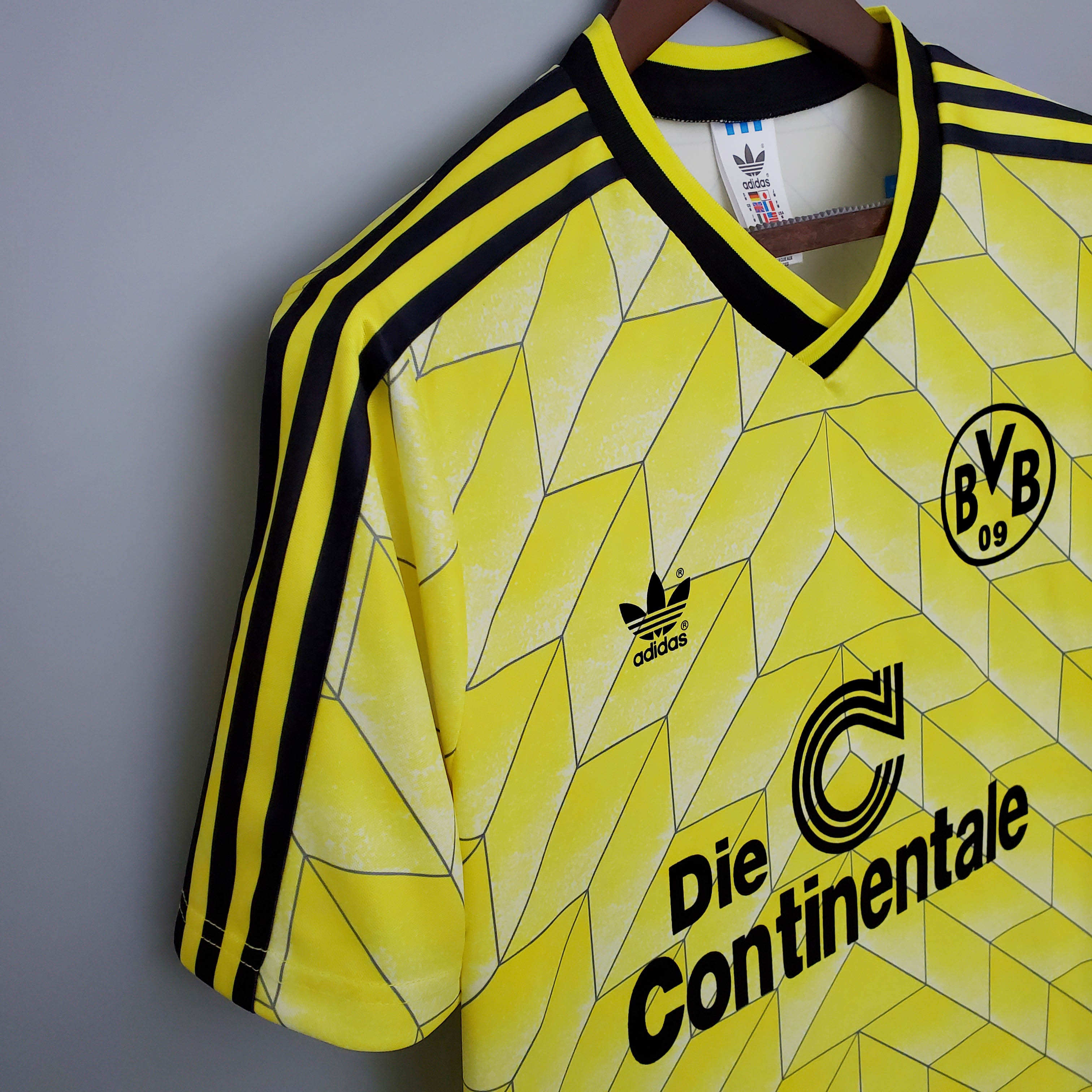1988/1989 Retro Dortmund Heim Fußballtrikot – Bild 8