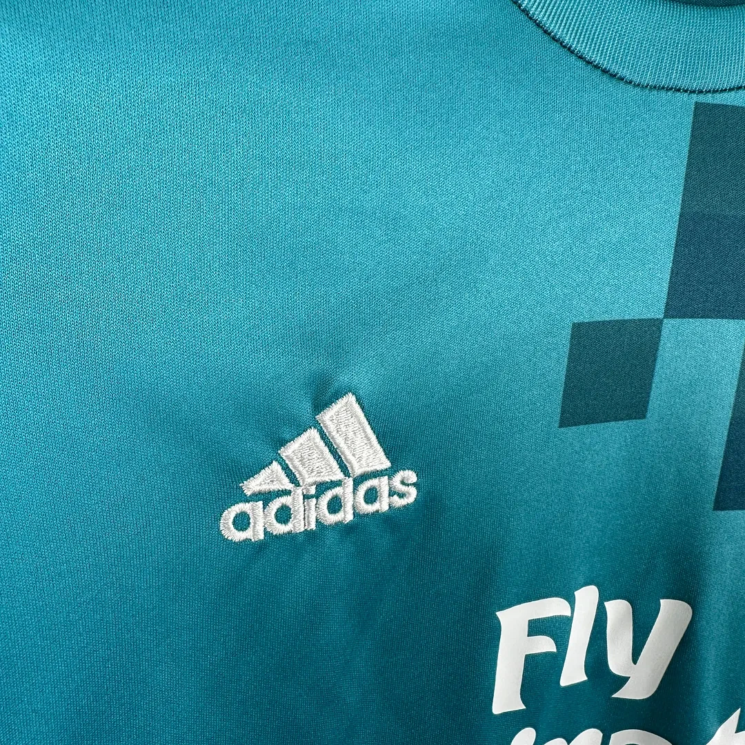 2017/2018 Retro Lange mouw Real Madrid Derde Uit Voetbalshirt 1:1 Thaise kwaliteit Kindermaat - Afbeelding 4