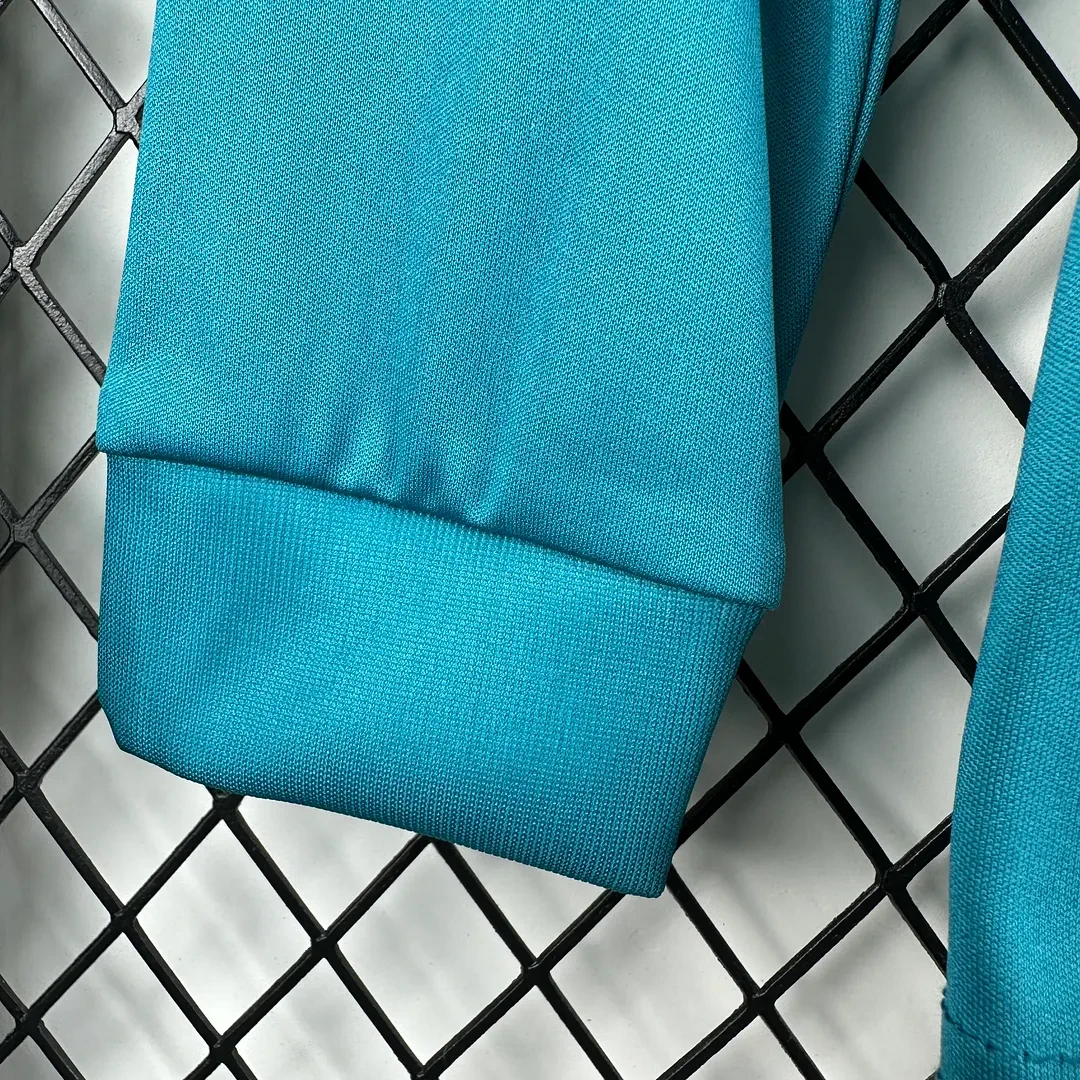 2017/2018 Retro Lange mouw Real Madrid Derde Uit Voetbalshirt 1:1 Thaise kwaliteit Kindermaat - Afbeelding 7
