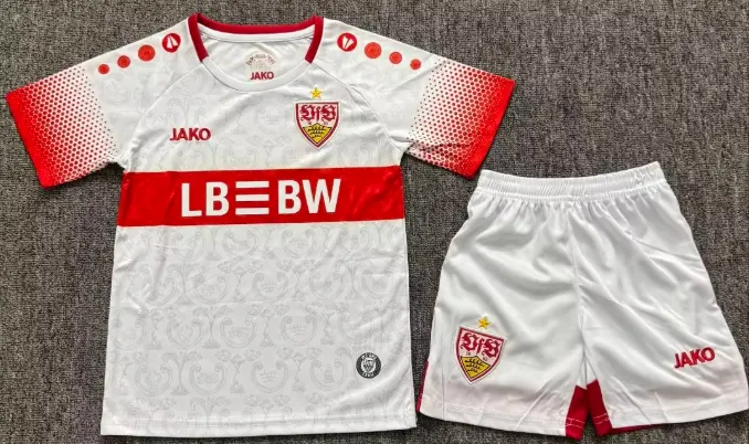 2026/2027 VfB Stuttgart Local Camiseta de fútbol 1:1 Calidad tailandesa Talla infantil