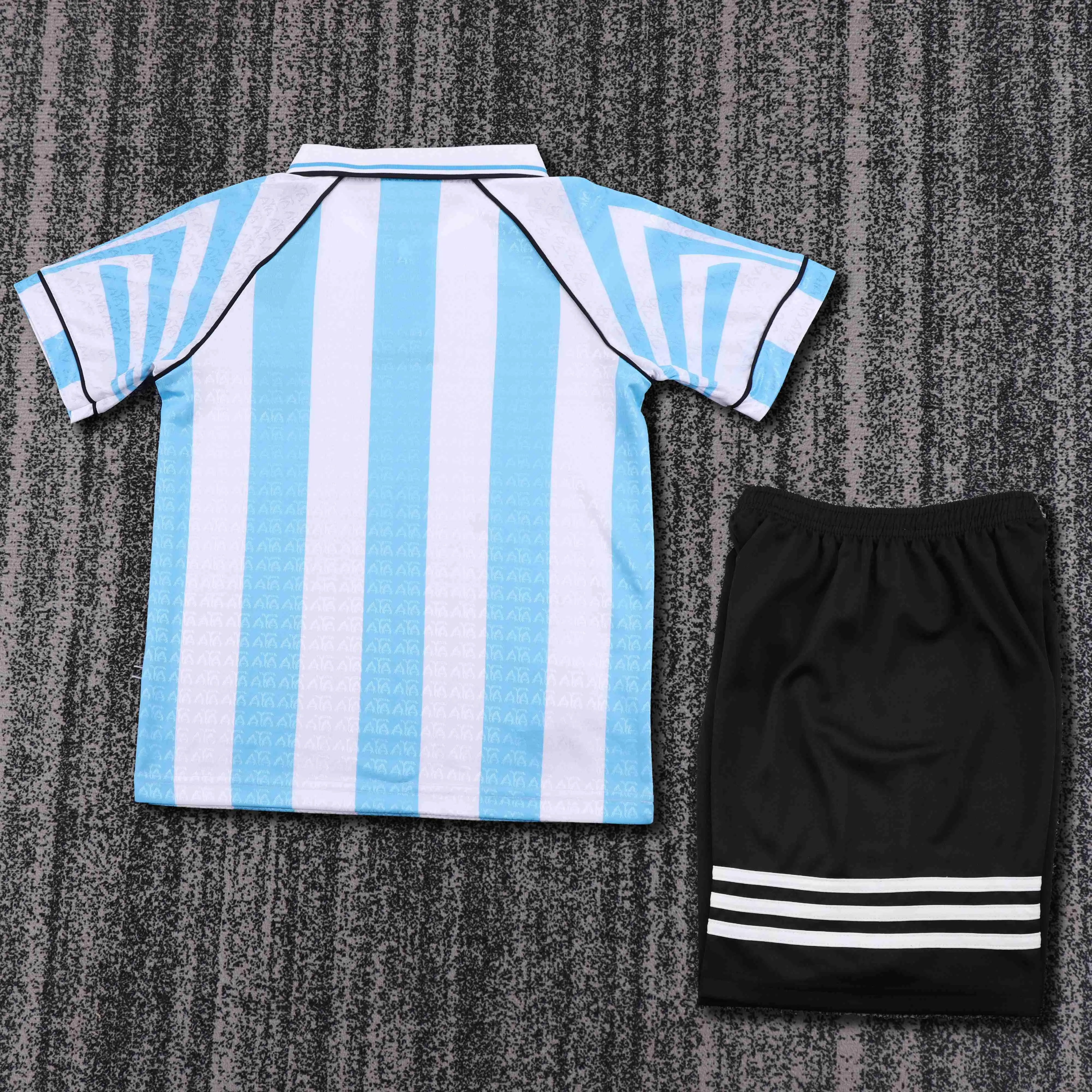 1996-1997 Retro Argentinien Nationalmannschaft Heim Trikot 1:1 Thai-Qualität Kindergröße – Bild 2